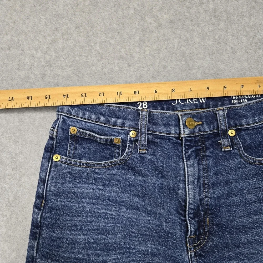 J Crew Jeans Mens 28 Blue '96 Straight Fit Denim‎ Classic Five Pocket RE-96-IDG